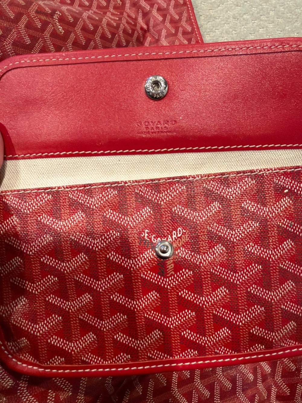 Goyard St Louis PM Tote Bag Red - Picture 11 of 12